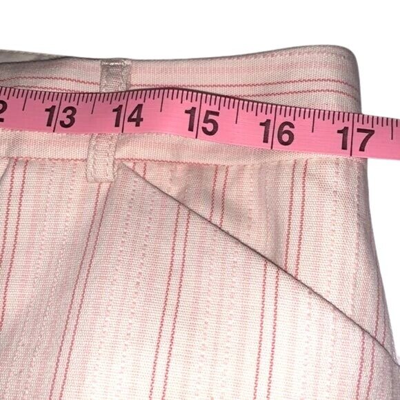 Gap Womens Beige & Pink Striped Stretch Pants Size 10 - Picture 9 of 12